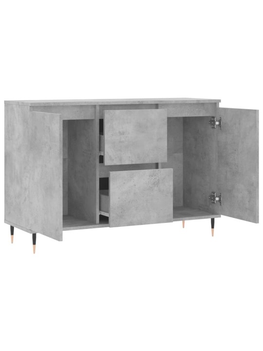 Kumode, betona pelēka, 104x35x70 cm, inženierijas koks