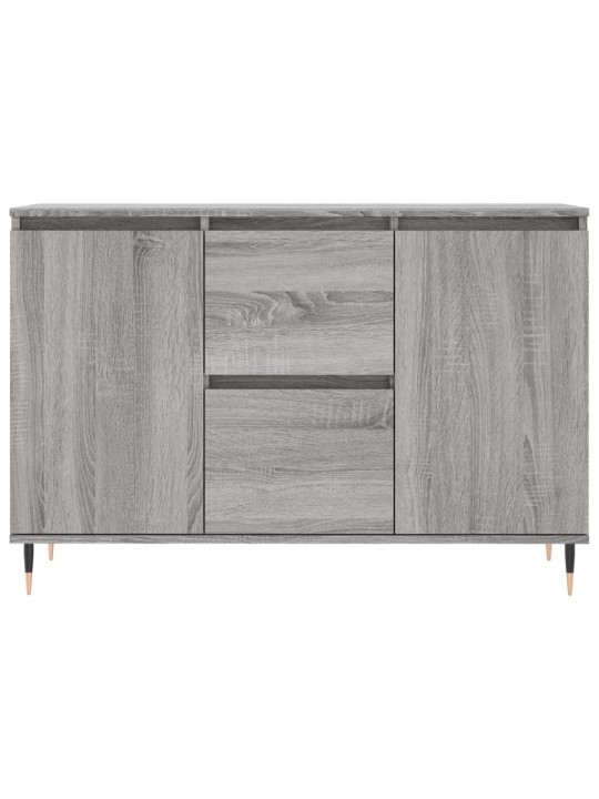 Kumode, pelēka ozolkoka, 104x35x70 cm, inženierijas koks