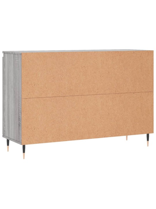 Kumode, pelēka ozolkoka, 104x35x70 cm, inženierijas koks
