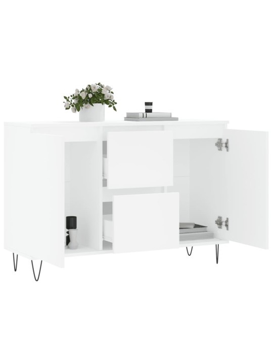 Kumode, balta, 104x35x70 cm, inženierijas koks