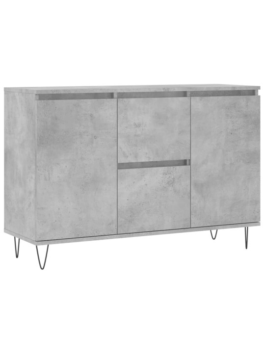 Kumode, betona pelēka, 104x35x70 cm, inženierijas koks
