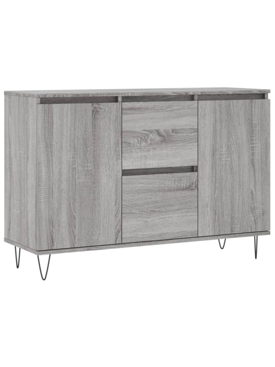 Kumode, pelēka ozolkoka, 104x35x70 cm, inženierijas koks