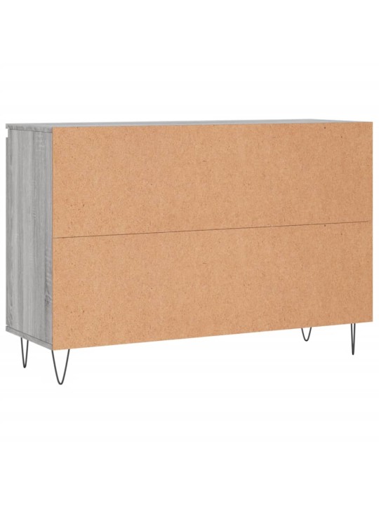 Kumode, pelēka ozolkoka, 104x35x70 cm, inženierijas koks