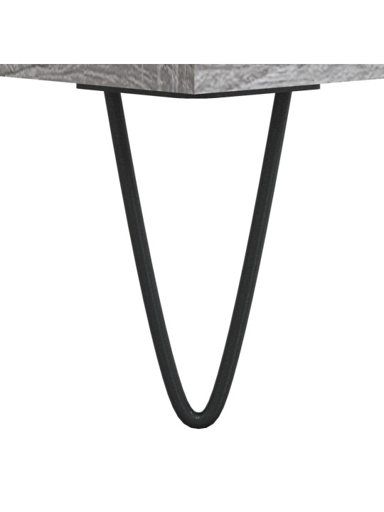 Kumode, pelēka ozolkoka, 104x35x70 cm, inženierijas koks