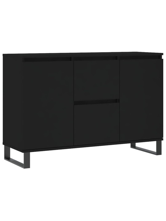 Kumode, melna, 104x35x70 cm, inženierijas koks