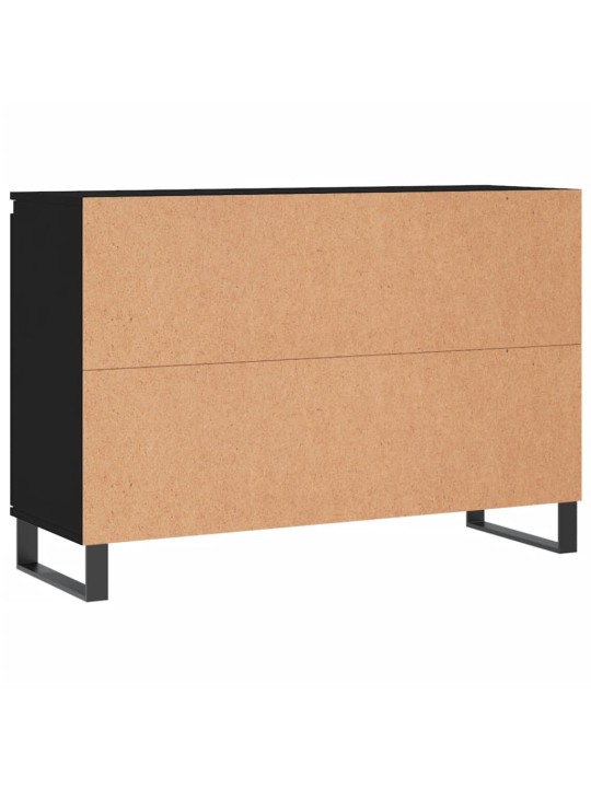 Kumode, melna, 104x35x70 cm, inženierijas koks