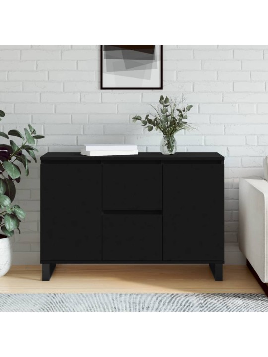 Kumode, melna, 104x35x70 cm, inženierijas koks