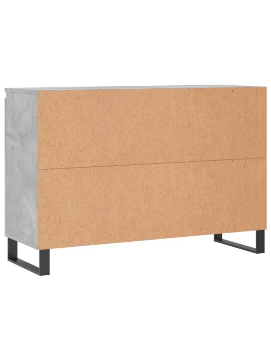Kumode, betona pelēka, 104x35x70 cm, inženierijas koks