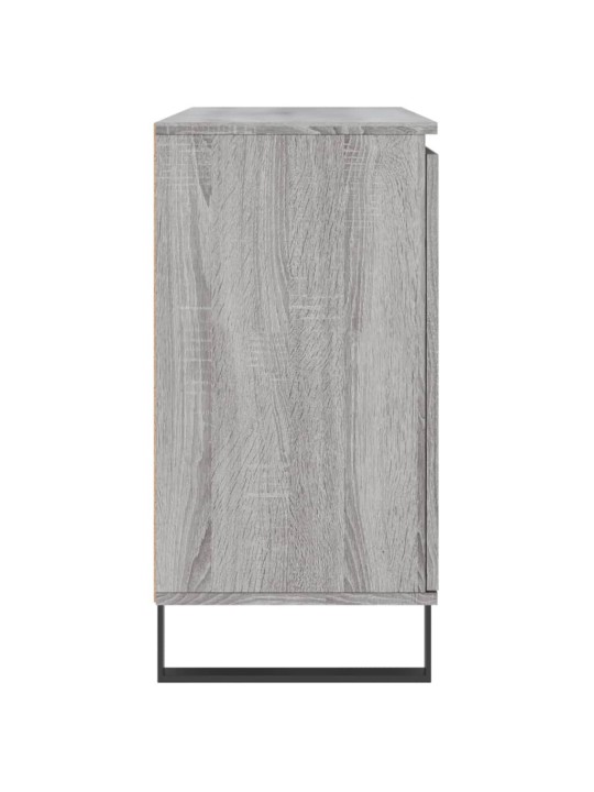Kumode, pelēka ozolkoka, 104x35x70 cm, inženierijas koks