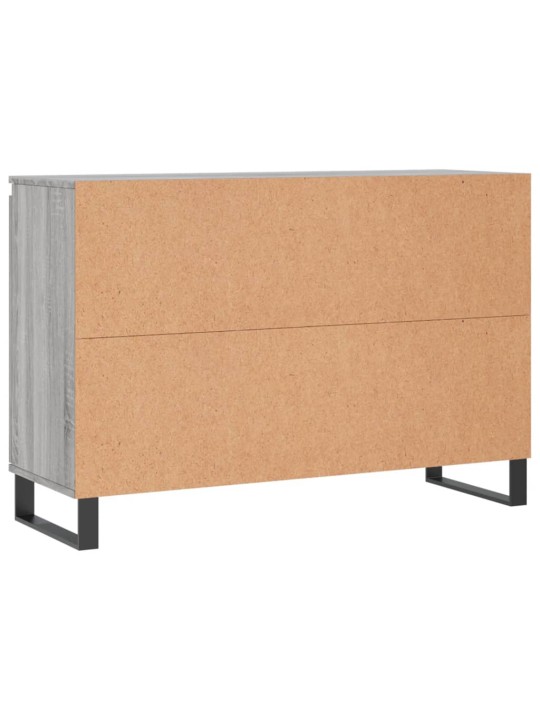 Kumode, pelēka ozolkoka, 104x35x70 cm, inženierijas koks