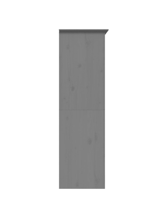 Skapis bodo, pelēks, 99x53,5x173 cm, priedes masīvkoks