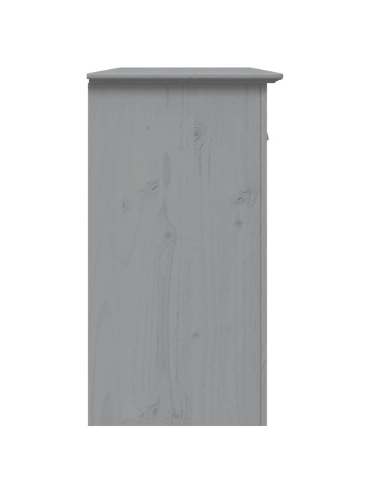 Kumode bodo, pelēka, 115,5x44x80 cm, priedes masīvkoks