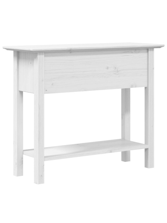 Konsoles galdiņš bodo, balts, 91x35x74 cm, priedes masīvkoks