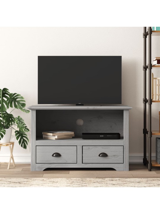 Tv skapītis bodo, 2 atvilktnes, pelēks, 91,5x44,5x56 cm, priede