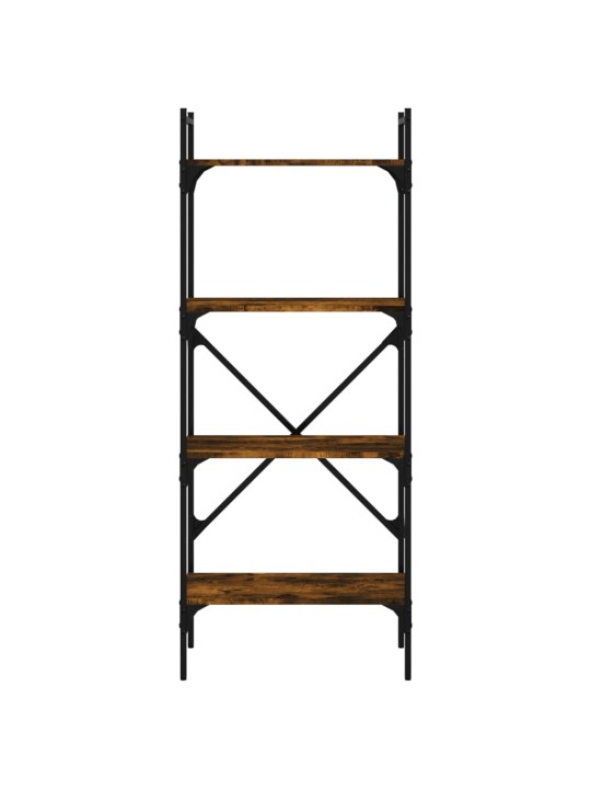 Grāmatu plaukts, 4 līmeņi, ozola krāsa, 56x31,5x138,5 cm, koks