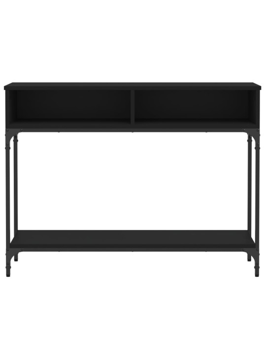 Konsoles galdiņš, melns, 100x30,5x75 cm, inženierijas koks