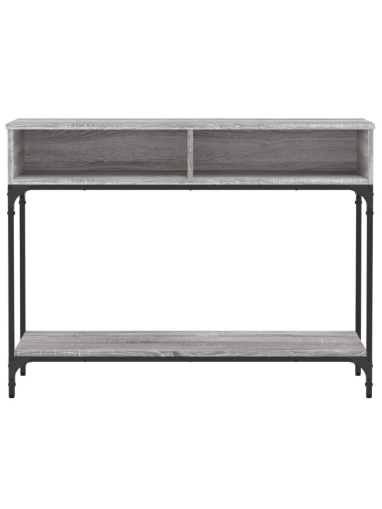 Konsoles galdiņš, pelēcīgs, 100x30,5x75 cm, inženierijas koks