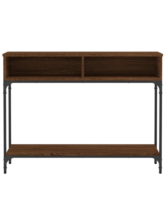 Konsoles galdiņš, brūna koka, 100x39x75 cm, inženierijas koks