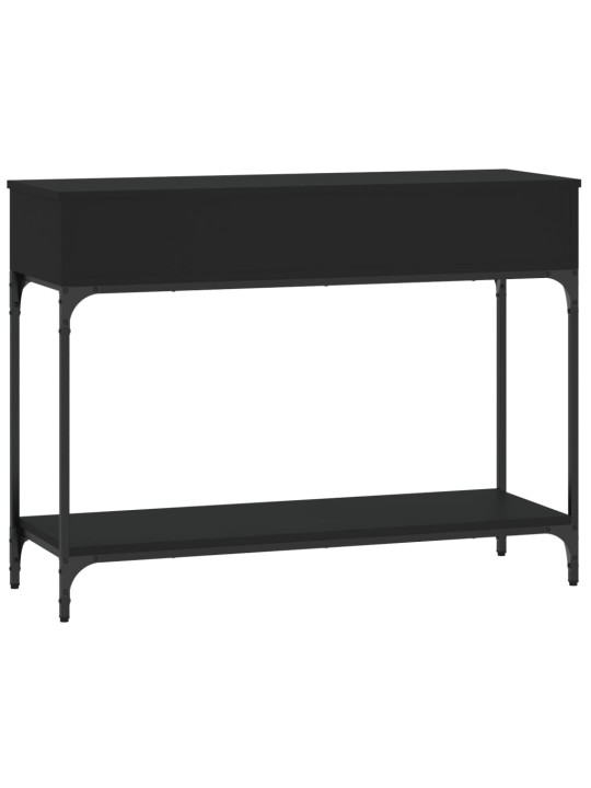 Konsoles galdiņš, melns, 100x34,5x75 cm, inženierijas koks