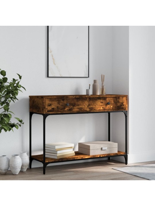 Konsoles galdiņš, ozolkoka, 100x34,5x75 cm, inženierijas koks