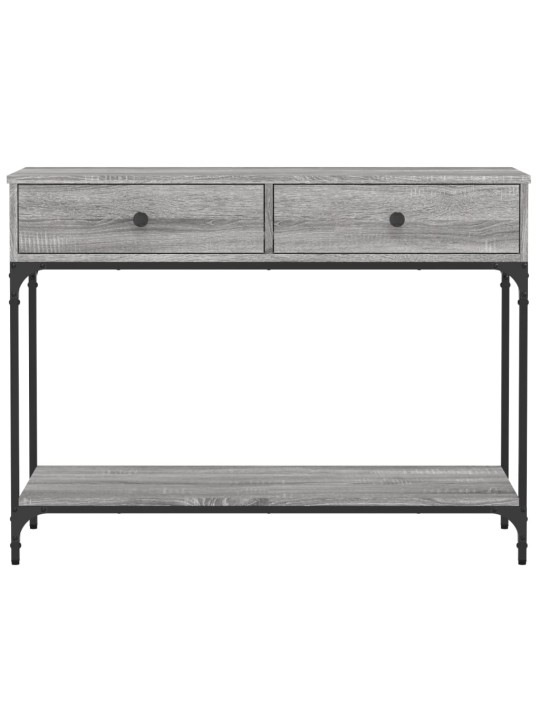 Konsoles galdiņš, pelēcīgs, 100x34,5x75 cm, inženierijas koks