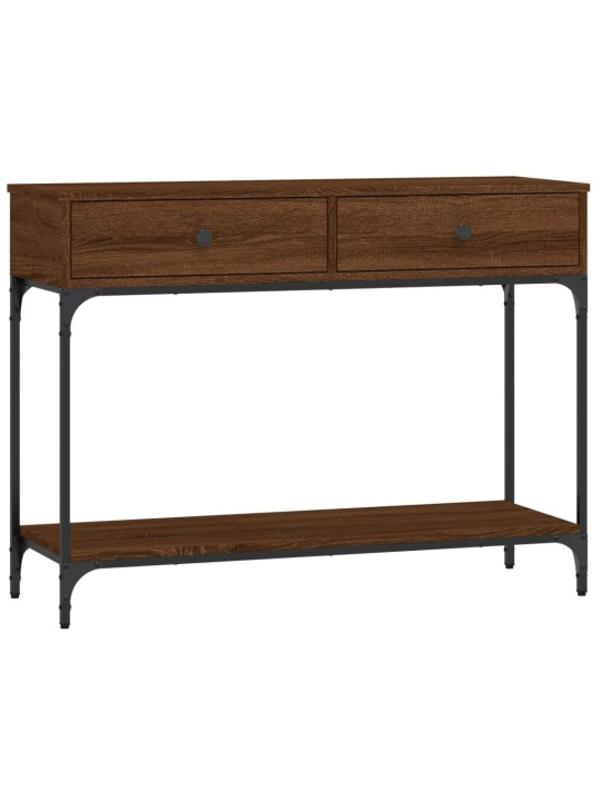 Konsoles galdiņš, brūna koka, 100x34,5x75 cm, inženierijas koks