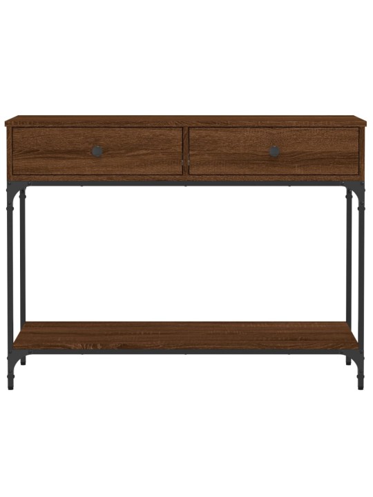 Konsoles galdiņš, brūna koka, 100x34,5x75 cm, inženierijas koks