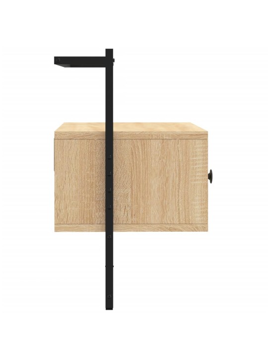 Sienas tv skapītis, ozolkoka, 60,5x30x51 cm, inženierijas koks