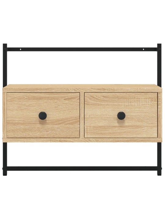 Sienas tv skapītis, ozolkoka, 60,5x30x51 cm, inženierijas koks