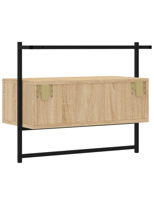 Sienas tv skapītis, ozolkoka, 60,5x30x51 cm, inženierijas koks