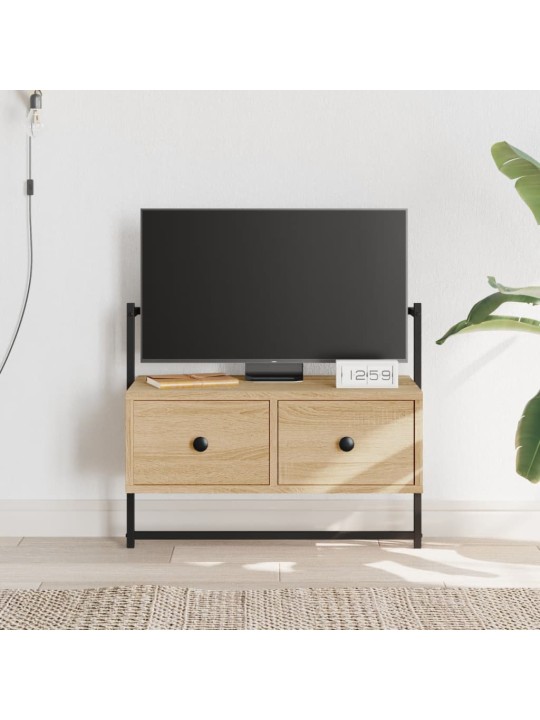 Sienas tv skapītis, ozolkoka, 60,5x30x51 cm, inženierijas koks