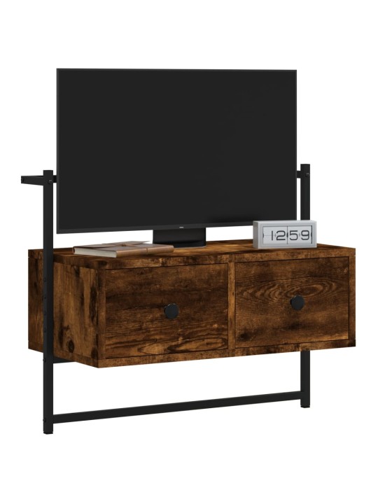 Sienas tv skapītis, ozolkoka, 60,5x30x51 cm, inženierijas koks
