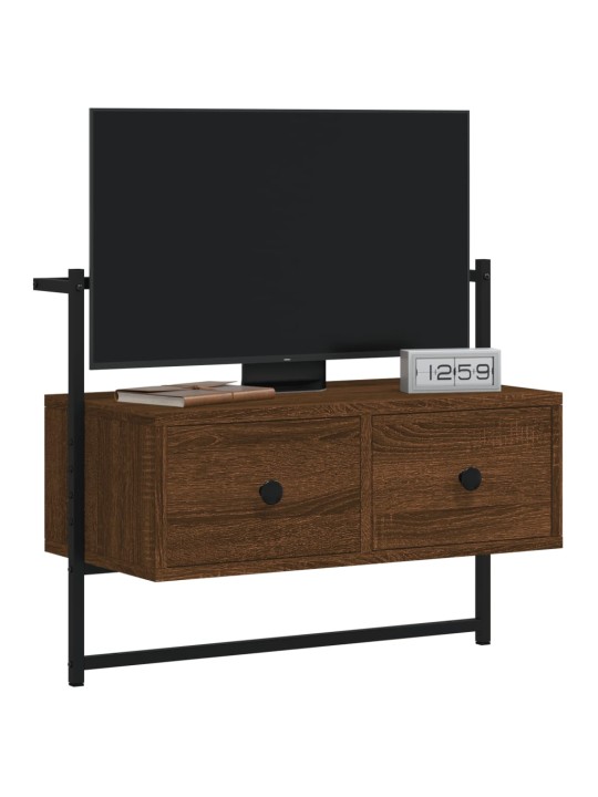 Sienas tv skapītis, brūns, 60,5x30x51 cm, inženierijas koks