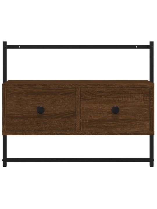 Sienas tv skapītis, brūns, 60,5x30x51 cm, inženierijas koks