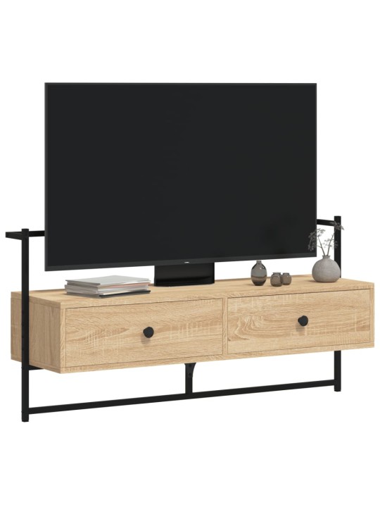Sienas tv skapītis, ozolkoka, 100,5x30x51 cm, inženierijas koks