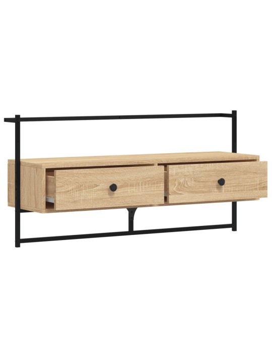 Sienas tv skapītis, ozolkoka, 100,5x30x51 cm, inženierijas koks