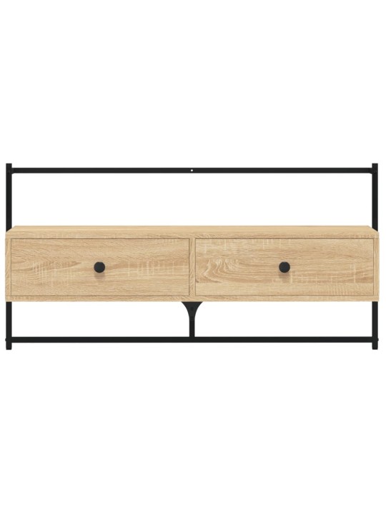Sienas tv skapītis, ozolkoka, 100,5x30x51 cm, inženierijas koks