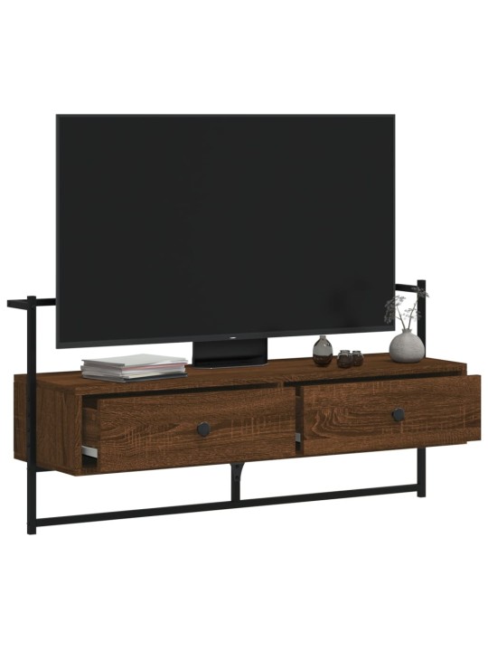 Sienas tv skapītis, brūns, 100x30x51 cm, inženierijas koks