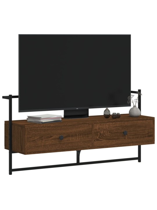 Sienas tv skapītis, brūns, 100x30x51 cm, inženierijas koks