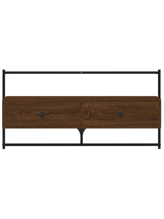 Sienas tv skapītis, brūns, 100x30x51 cm, inženierijas koks