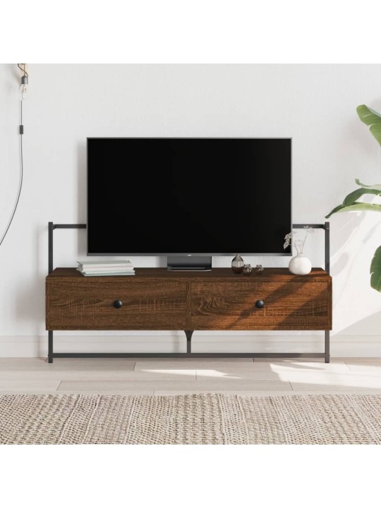 Sienas tv skapītis, brūns, 100x30x51 cm, inženierijas koks