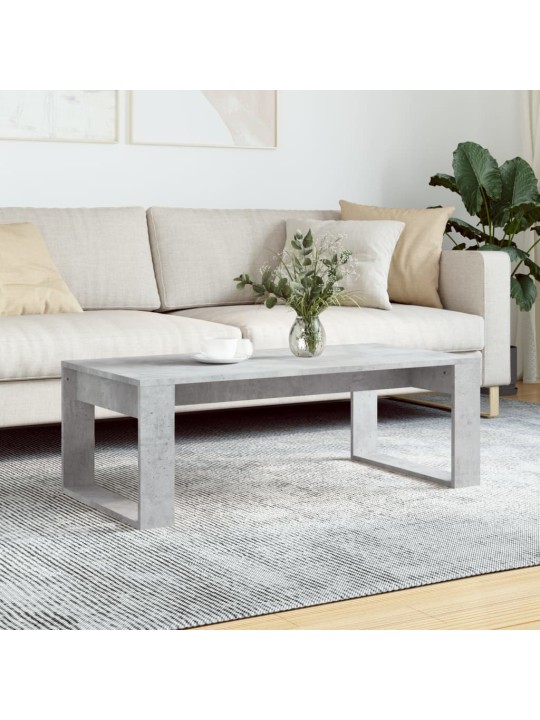 Kafijas galdiņš, betona pelēks, 102x50x35 cm, inženierijas koks