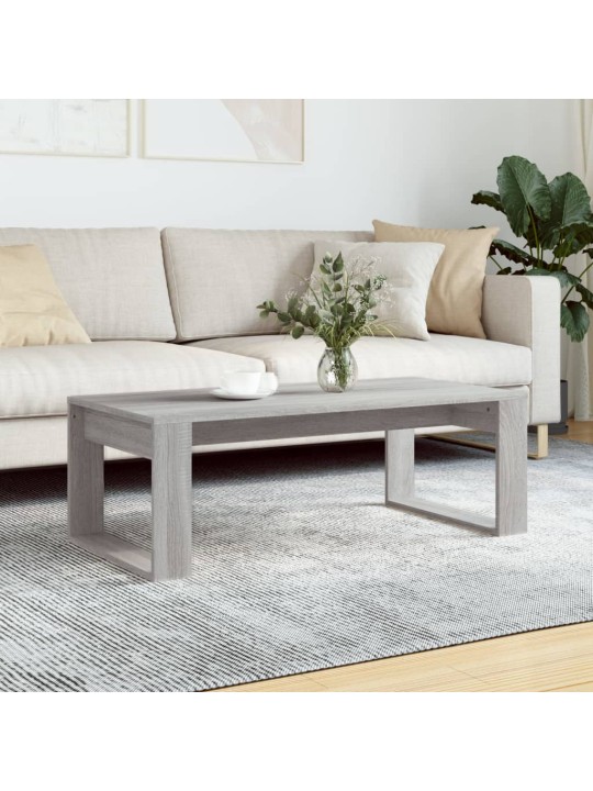 Kafijas galdiņš, pelēka ozola, 102x50x35 cm, inženierijas koks