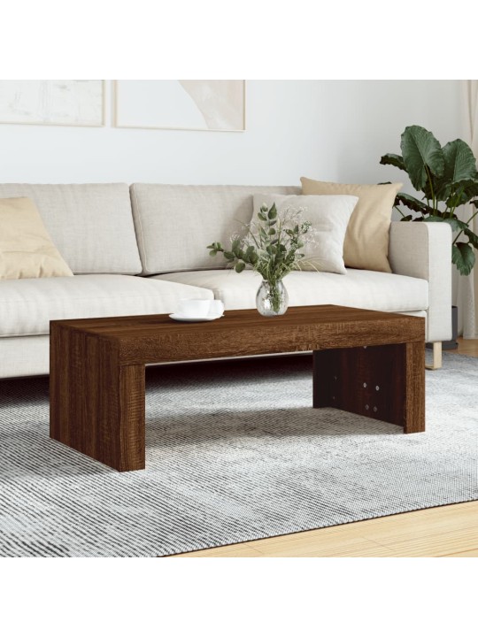 Kafijas galdiņš, koka krāsa, 102x50x36 cm, inženierijas koks
