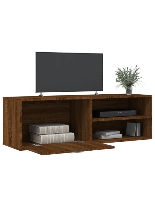 Tv skapītis, ozolkoka krāsa, 120x34x37 cm, inženierijas koks