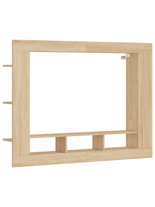 Tv skapītis, ozolkoka krāsa, 152x22x113 cm, inženierijas koks
