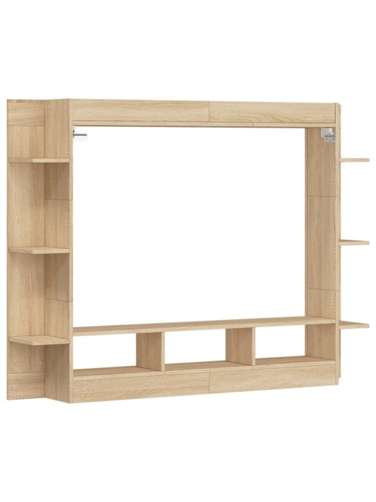 Tv skapītis, ozolkoka krāsa, 152x22x113 cm, inženierijas koks