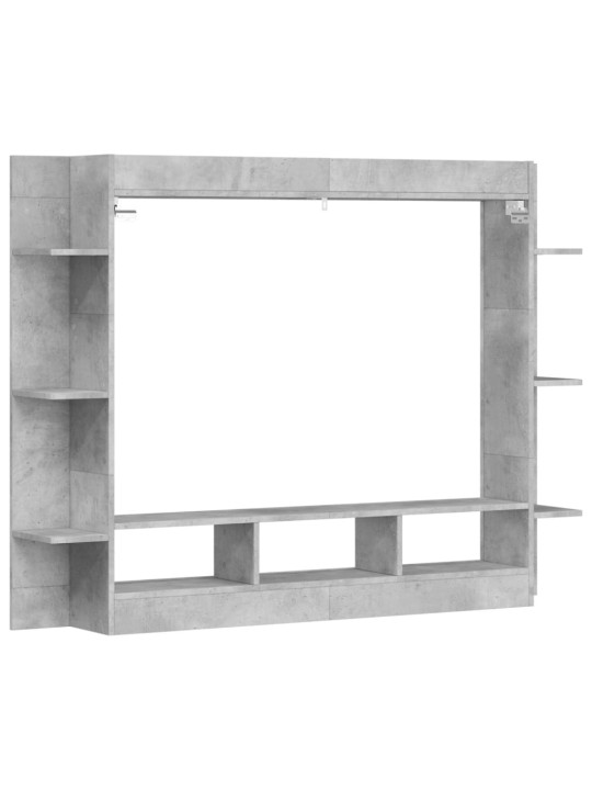 Tv skapītis, pelēks koks, 152x22x113 cm, inženierijas koks