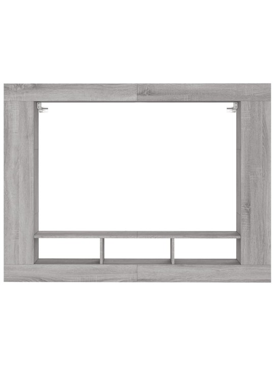 Tv skapītis, pelēka ozolkoka, 152x22x113 cm, inženierijas koks