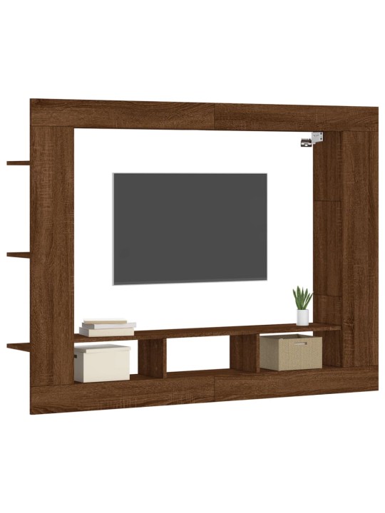 Tv skapītis, ozolkoka krāsa, 152x22x113 cm, inženierijas koks